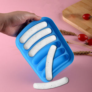 Hausgemachte Hot Dog Maker Lebensmittel qualität Wurst DIY Form mit Abdeckung 6 Hohlraum Silikon Wurst form - Product Image 2