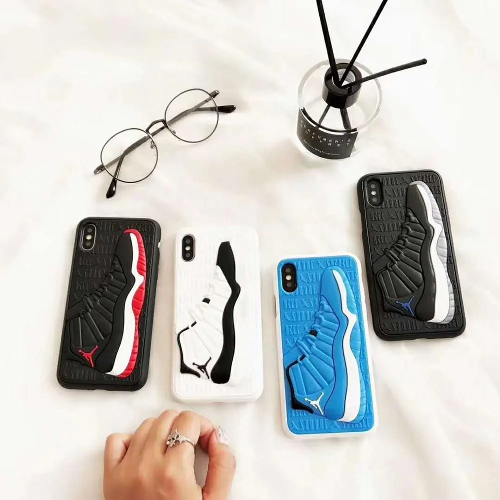 卸売エアダンク電話ケース3DNBAスニーカースポーツバスケットボールiphone 13 12 Pro X XR 7 8 Plusバックカバーケース