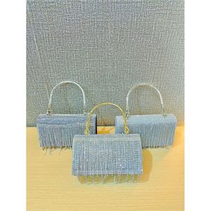 Strass-Handtasche Funkelnde Tasche Silberne Diamant-Geldbörsen für Damen Upgrade Abend- und Balltasche Strass-Handtasche Hobo-Tasche - Product Image 2