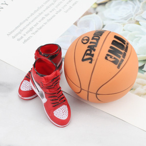 Mini Basketball Shoes Cake Toppers Red Sneakers With Ball Birthday Party Decorations - Product Image 2