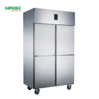 Refrigerador Comercial de Gran Capacidad de 1420L, de Una Sola Temperatura, de Acero Inoxidable 304 de Alta Resistencia, Refrigerador para Restaurante de 6 Puertas con Enfriador de Aire Electrónico