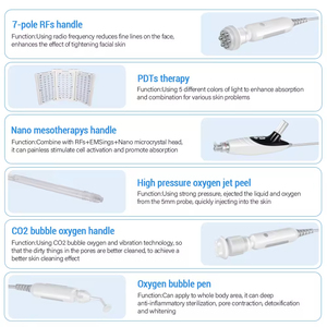 Machine de nettoyage du visage professionnelle pour salon de beauté 11 en 1 avec hydradermabrasion et technologie à l'oxygène - Product Image 4