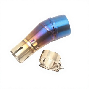 อะแดปเตอร์ท่อโค้งกลางสำหรับท่อไอเสียรถมอเตอร์ไซค์คาวาซากิ รุ่น ER6N Z750 Z800 Z1000 Z250 GP ขนาดมาตรฐาน - Product Image 5