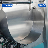 Hoge capaciteit borstel-schrob-wasmachine 800-3000kg/u SUS304 Fruit Groente Aardappel Cassave Gember Schrob- en Reinigingsmotor
