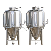 Fermenteur conique à double enveloppe en acier inoxydable 304, unitank isobare, cuve de fermentation de bière pour brasserie artisanale, microbrasserie