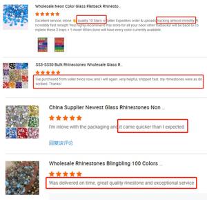 QIYI Großhandel Glas Flatback Runde Strasssteine 2058 12 Facetten Hotfix Strass in Großpackung für Schuhe, Kleidung, Nagelkunst und Bastelarbeiten - Product Image 6