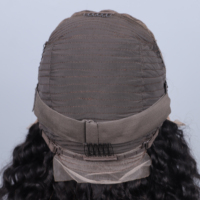 Extensiones de Cabello Remy 100% Transparentes para Pelucas Lace Front, Ondas Profundas, Sin Pegamento, Doble Trama, Nudos Decolorados, Pre-Arrancadas