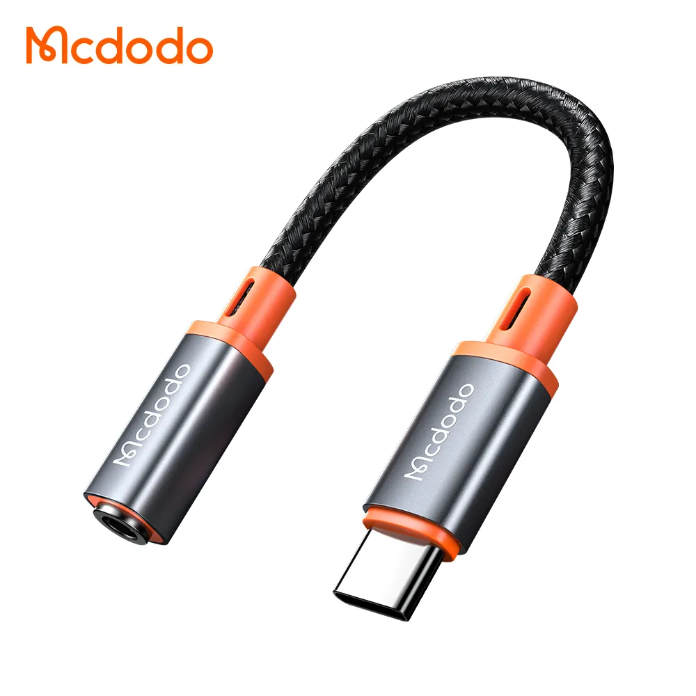 Mcdodo USB Type C male to DC3.5mm female AUX Audio jack headset DAC chip adapter splitter for Huawei for Samsung for xiaom