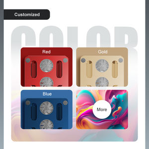 ขาตั้งโลหะน้ำหนักเบาแบบปรับได้สำหรับโต๊ะแล็ปท็อปแบบพกพาแท็บเล็ตและจอภาพพัดลมคู่พับได้แท่นระบายความร้อน - Product Image 6