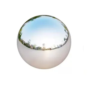 Reflective Garden Sphere Floating Pond Balls Custom Stainless Steel Bead Hollow Stainless Steel Ball