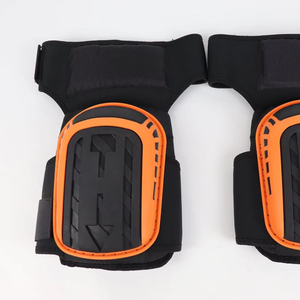 Genouillères à coque dure EVA/TPU robustes avec fermeture à crochet antidérapante pour la construction et la planche à roulettes/le patinage à roulettes taille unique - Product Image 1