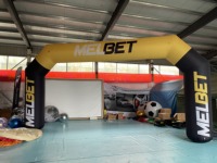 Arche publicitaire gonflable Oxford durable de 6 m, gonflables publicitaires portables à montage rapide pour ligne de départ de course