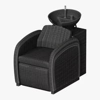 Bol de shampooing inclinable rose moderne de luxe chaises tête lavage à contre-courant massage salon de coiffure chaise de shampooing