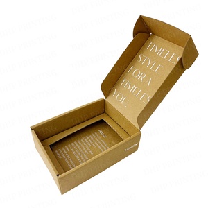 Caja impresa plegable de papel corrugado negro de alta calidad personalizada con inserto de lámina UV correo exprés regalo correo Cajas De Correo - Product Image 2