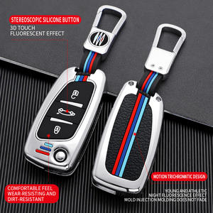 Étui de protection pour clé de voiture en alliage de zinc et gel de silice pour <span class=keywords><strong>Peugeot</strong></span> DS Citroën Versailles C5X Sega FT Porte-clés Porte-clés Sac - Product Image 2