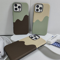 Étui de téléphone FGX en cuir avec béquille magnétique réglable pour iPhone 14, protection d'appareil photo, design sportif, décoration scintillante