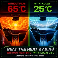 Film teinté polarisé pour vitres de voiture, film solaire réfléchissant en nano carbone pour verre de bâtiment, pour bloquer la chaleur
