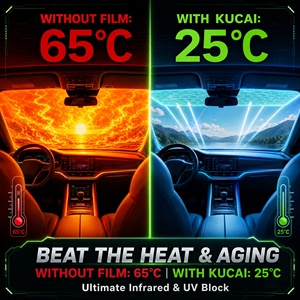 Película Polarizada <span class=keywords><strong>para</strong></span> Ventanas de Auto, Película Solar Reflectante de Nano Carbono <span class=keywords><strong>para</strong></span> Vidrios de Edificios, Bloquea el Calor - Product Image 2