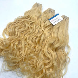 Grande vente de mèches de cheveux humains, fournisseurs de cheveux bruts, Deep Wave # Extensions de cheveux naturels couleur 613, 100% cheveux vietnamiens naturels, longueur 6-36 pouces - Product Image 4