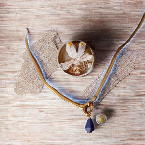 Nouveau Collier Pendentif en Acier Inoxydable Plaqué Or 18K, Titane, Naturel, Très Apprécié, Lourd, Tendance, Inspiré du Bouddhisme - Product Image 1