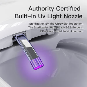 أدوات صحية ذكية مُثبتة على الحائط بعلامة مائية CE ، مرحاض ذكي معلق على الحائط بخزان مياه - Product Image 4