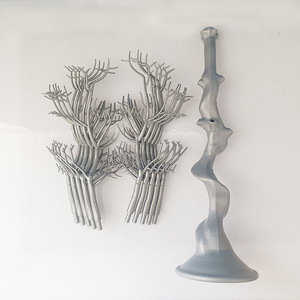 Trang Trí Đám Cưới Bảng Centerpieces Bạc Nhựa Cây Nhân Tạo Bán Buôn Nhân Tạo PVC PE Nhựa Giáng Sinh Cây Manzanita - Product Image 3