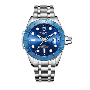 Livraison rapide, montre mécanique automatique avec boîtier en acier inoxydable, étanche 10 ATM, aiguilles lumineuses, avec boîte cadeau - Product Image 1