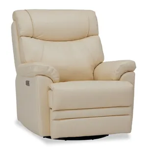 Cadeira reclinável giratória com motor único CJSmart Home SmoothRrecliner com porta USB