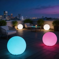 Lampe sphérique LED à panneau solaire intégré, étanche IP65, 16 couleurs, pour extérieur, jardin, patio, lampe décorative