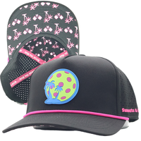 Casquettes de baseball personnalisées pour hommes à visière plate avec logo en PVC, casquettes de golf perforées découpées au laser, casquettes imperméables Hydro Trenches