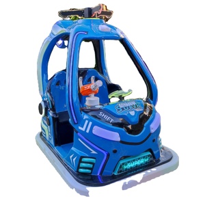 Voiture de choc électrique à monnayeur pour deux personnes, pour adultes et enfants, modèle Super Warplane - Product Image 1