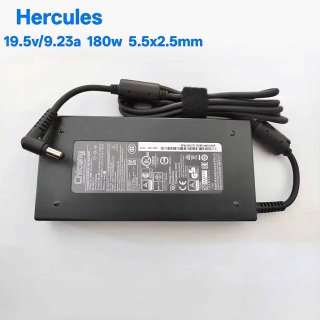 Laptop Charger/power Supply Adapter 19.5V 9.23A 180W 5.5x2.5mm A15-180P1A for MSI GS60/63/65/73 Stealth GE72/72VR/73VR