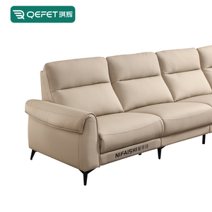 Juegos de sofás modernos de lujo de diseño italiano, muebles modernos para sala de estar de <span class=keywords><strong>4</strong></span> <span class=keywords><strong>plazas</strong></span>, muebles para sala de estar, sofá <span class=keywords><strong>reclinable</strong></span> de cuero eléctrico - Product Image 3