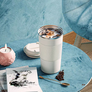 500ML Double paroi isolée sous vide Logo <span class=keywords><strong>personnalisé</strong></span> en acier inoxydable 304 tasses portables dans le <span class=keywords><strong>gobelet</strong></span> à café de voyage avec couvercles - Product Image 5