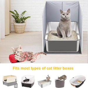 Hot Selling Foldable Waterproof <b>Cat</b> Litter <b>Mat</b> Splash Guard Pad Portable <b>Cat</b> Toilet Accessories Pet Litter Box Fence for Home - Product Image 5
