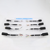Connecteur de câble circulaire subaquatique étanche IP69 série Longli JS, 4 broches, 8 broches, mâle/femelle, laiton plaqué argent, -55 à 105 degrés