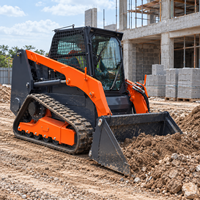 Chargeuse compacte sur chenilles Antspower avec chenilles en caoutchouc et godet pour les chantiers de construction et les travaux de terrassement
