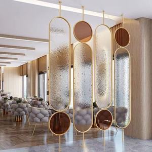 Modern Tempered <b>Glass</b> Screen Panel Stylish Commercial Furniture for Nail Solon Hotel and Home Decor Room Partition Divider - Product Image 2