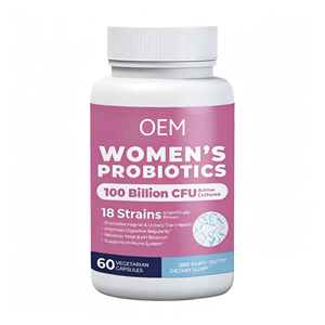 Capsules de probiotiques à l'extrait de canneberge végétaliennes JBY OEM pour la santé intestinale des femmes adultes - 60 capsules/flacon - Product Image 1