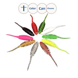 Micro-leurre souple en plastique en forme de têtard à queue en forme d'aiguille, avec spoiler fileté, 35 cm, 0,3 g, lot de 20 pour la pêche à la <span class=keywords><strong>carpe</strong></span> et au tilapia - Product Image 2