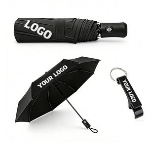 ร่มโลโก้ส่งเสริมการขาย ขายส่ง ร่มสั่งทำพิเศษสำหรับของขวัญงานธุรกิจ ร่มกันลม กันรังสียูวี - Product Image 1