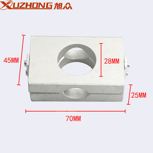 Abrazadera de Tubo XUZHONG de 27 mm, Metal Plateado, para Uso Automotriz - Product Image 5
