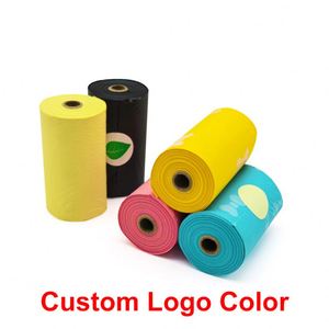 Biodegradable Eco-friendly Wholesales Custom logo Sustainable <b>Compostable</b> Dog Poop Waste <b>Bag</b> - Product Image 1