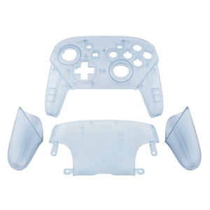 เคสใสสำหรับจอย Nintendo Switch Pro Controller แบบไร้สาย พร้อมแผงด้านหน้าและด้านหลัง ป้องกันการลื่น - Product Image 3