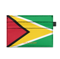 Porte-cartes fin imprimé double face avec drapeau de la Guadeloupe, best-seller, porte-cartes de crédit, étuis minimalistes pour hommes et femmes