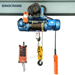 Polipasto eléctrico de cuerda de alambre de máquina de elevación de 5 toneladas con control remoto