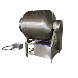 Large commercial vacuum tumbler machine for cured meats for sausages