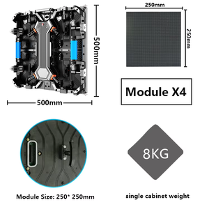 Écran LED ultra-fin couleur avec boîtier en aluminium moulé sous pression, connexion rigide pour la location de matériel de spectacle commercial et de cérémonies - Product Image 4
