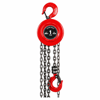 Palans à chaîne manuels Chenghua 1T 2T 3T 5T 10T, blocs de levage à chaîne G80, chaîne en acier de 10 mm, hauteur de levage de 60 m pour le levage de matériaux lourds