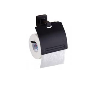 Ensemble de porte-serviettes mural moderne en fer finition nickel avec porte-papier toilette et crochet pour vêtements - Product Image 3